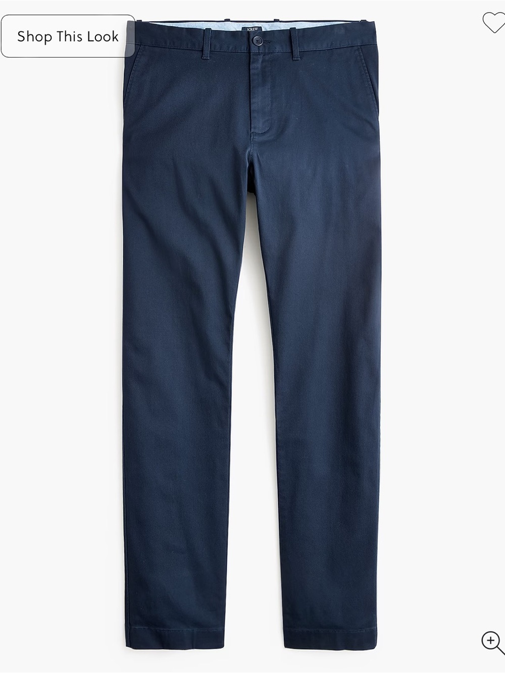 J. Crew Men's Navy Slim-fit original chino pant